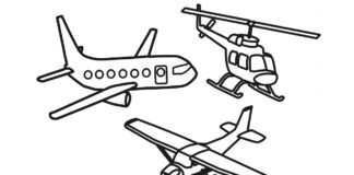 helicopter helicopter and plane coloring book to print