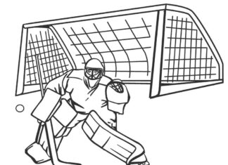 field hockey goalie coloring book to print