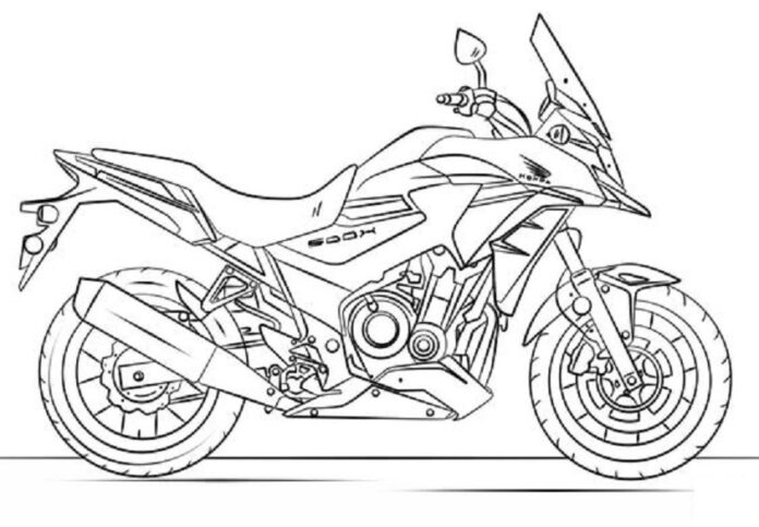 honda motorcycle coloring book to print