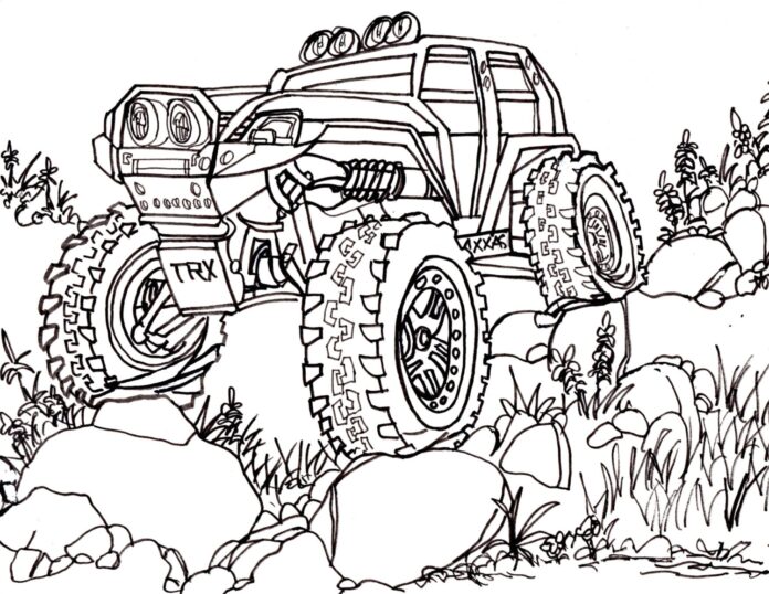 hyundai jeep off-road obrázek k vytištění
