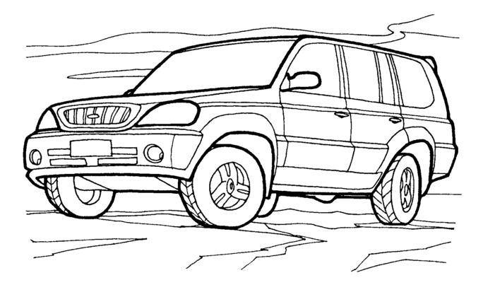 Hyundai terracan coloring book to print and online