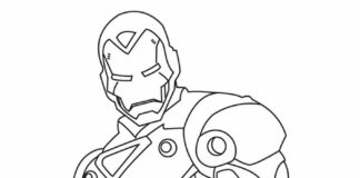 Iron Man omalovánky k vytisknutí