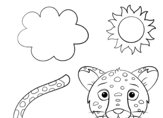 jaguar para crianças colorir livro para imprimir