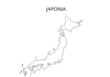 mapa japonska na vyfarbenie k vytlačeniu