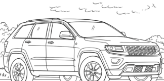 jeep grand cherokee coloring book to print