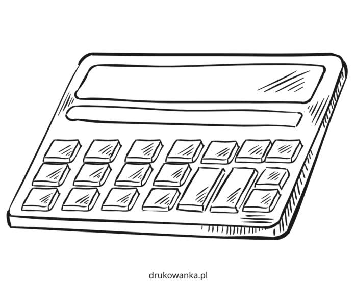 counting calculator printable coloring book