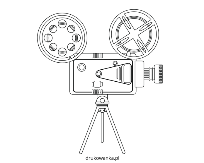 Elokuvakamera tulostettava värityskirja