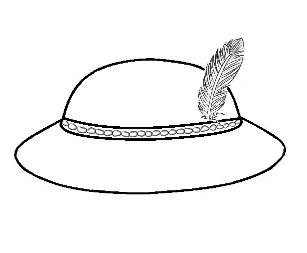 Imagem de chapéu em destaque para imprimir