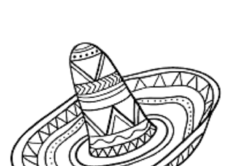 Mexican hat printable picture