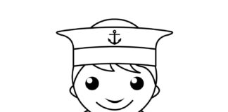 livre de coloriage du capitaine de navire à imprimer