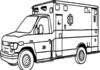 ambulanssi värityskirja tulostettava
