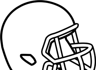 rugby helmet coloring book to print