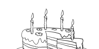 piece of cake coloring book to print