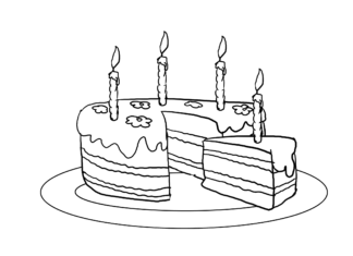 piece of cake coloring book to print