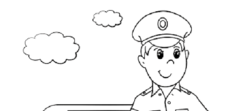 school bus driver coloring book to print