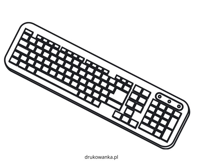 livro colorido para impressão do teclado do computador