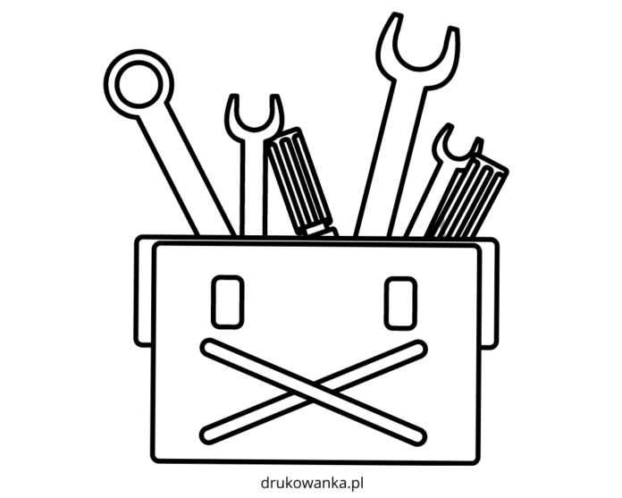 Klíče mechaniků - obrázek k vytištění
