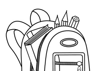 colorful backpacks for school coloring book to print