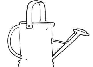 Watering can printable picture
