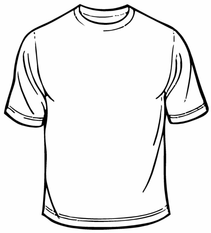 Obrázok trička na vytlačenie