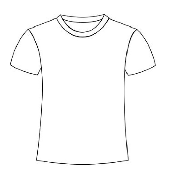 Desenhos De Camiseta Simples Para Colorir E Imprimir | vlr.eng.br
