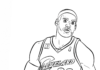 NBA basketballspiller til udskrivning som malebog