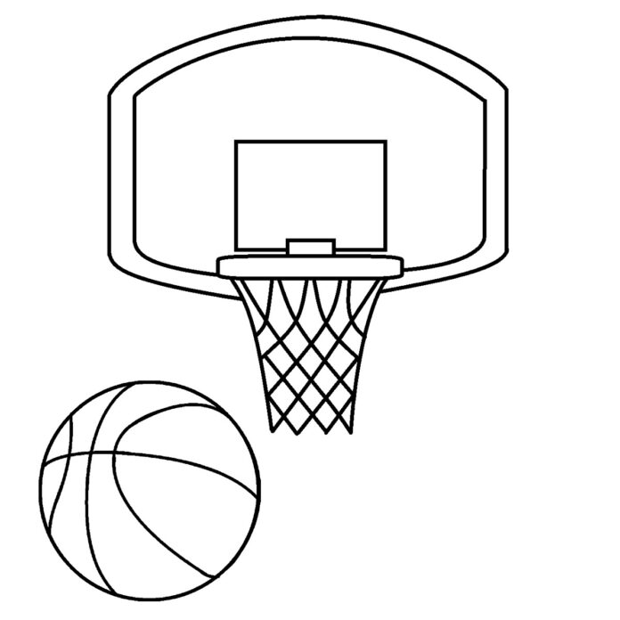 basketbal pro děti omalovánky k vytisknutí