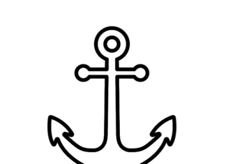 sailor anchor coloring book to print