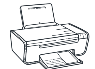 kopírka a kancelárska tlačiareň na vytlačenie omaľovánky
