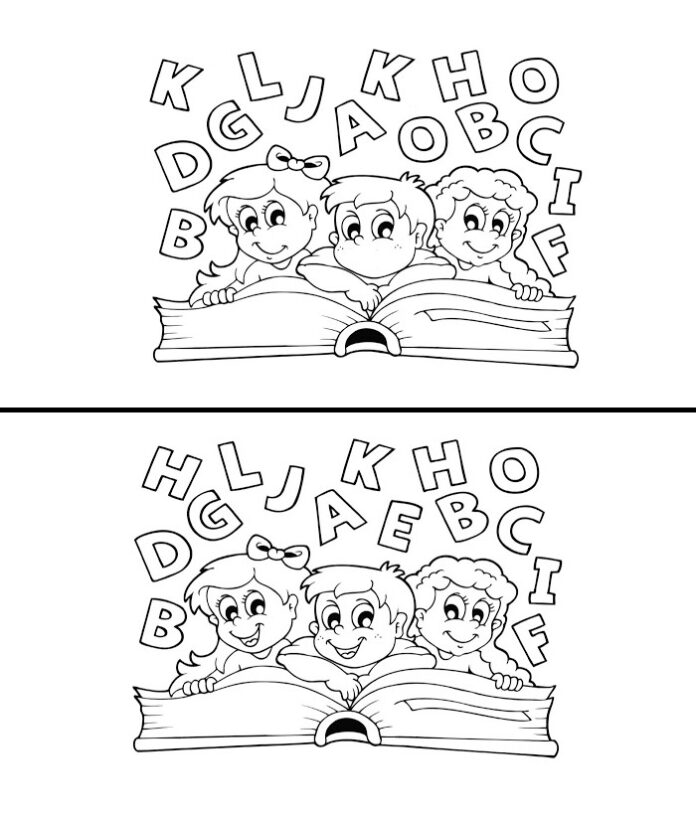 book find the differences coloring book to print