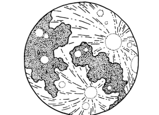 full moon coloring book to print