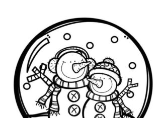 snowball coloring book to print