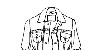 デニムジャケットのプリントイメージ