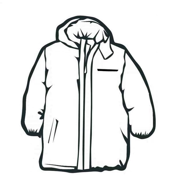 Téli kabát nyomtatható kép