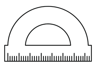 mathematischer Winkelmesser ausdruckbares Malbuch