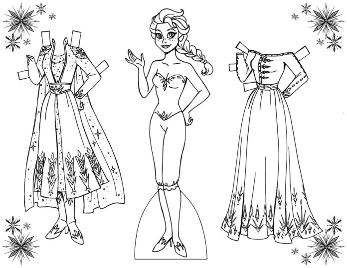 printable dress up dolls coloring book