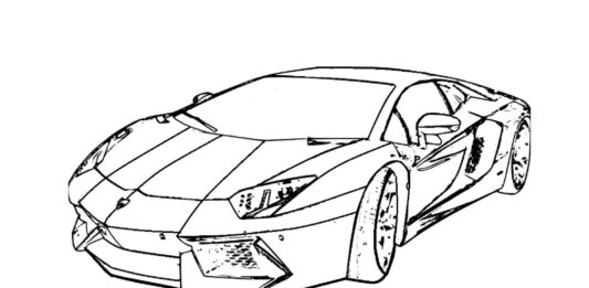 Lamborghini da colorare da stampare e online