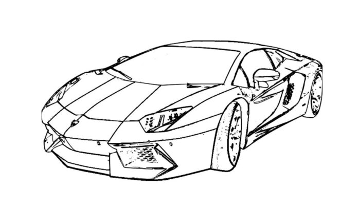 Libro para colorear de Lamborghini galardo para imprimir y online