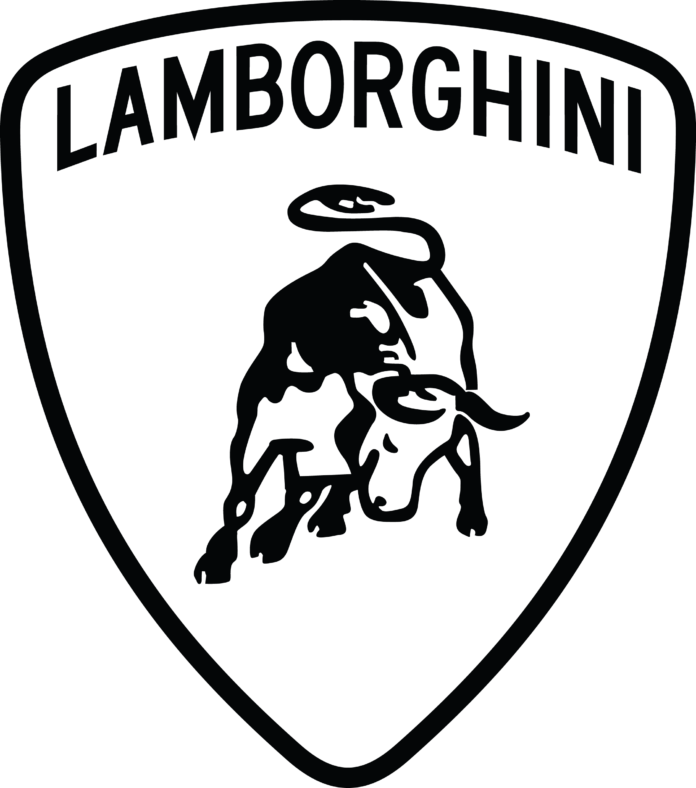 lamborghini logo värityskirja tulostettava