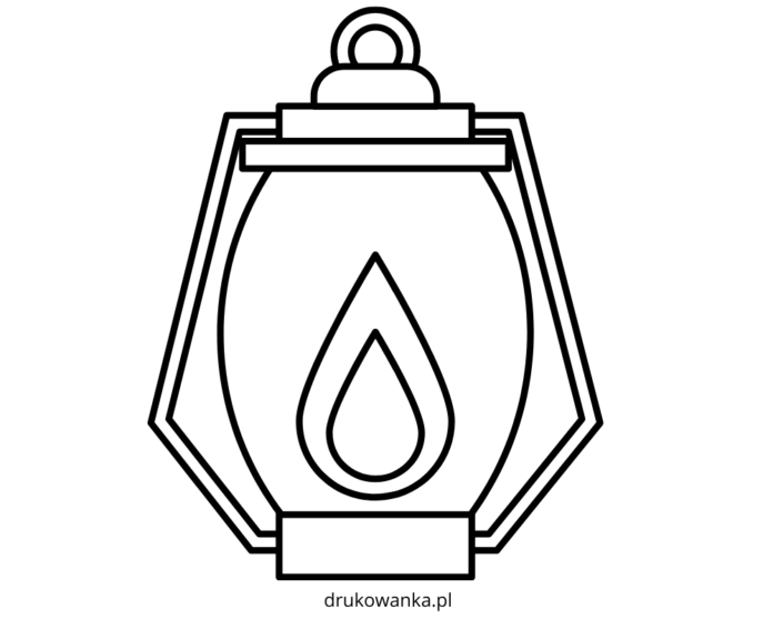 Olejová lampa tisknutelný obrázek