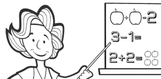 math lesson printable coloring book