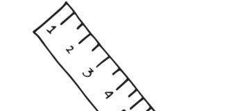 livro de coloração imprimível com régua matemática