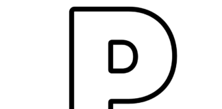 letter P printable coloring book