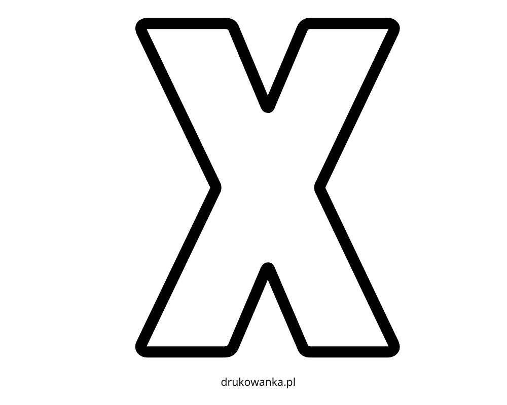 Letter X Coloring Book To Print And Online