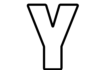 bokstaven Y färgbok som kan skrivas ut