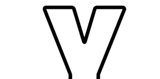 letter Y coloring book to print