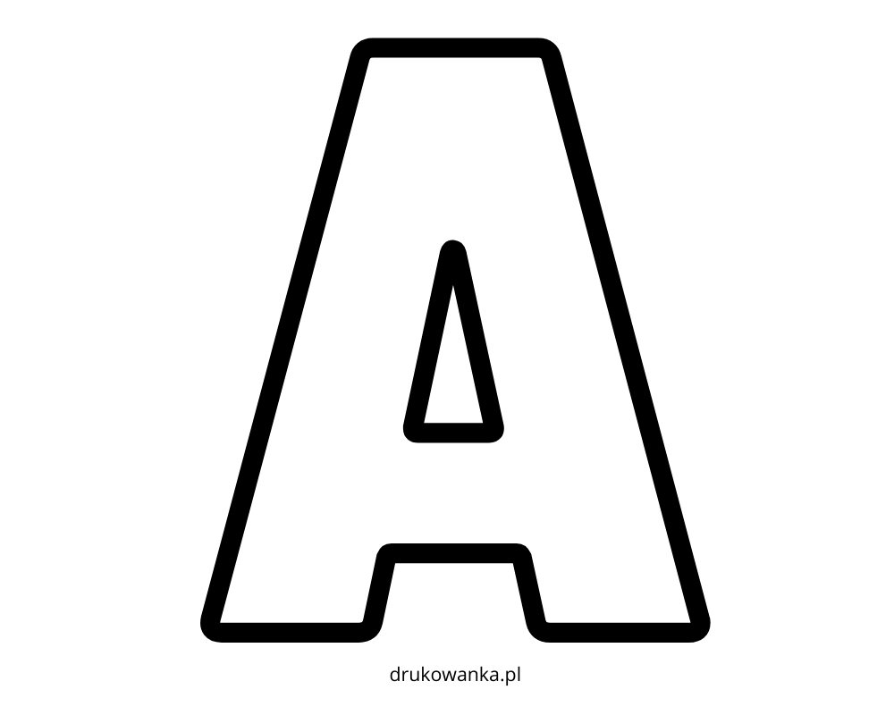 Letter a coloring book to print and online