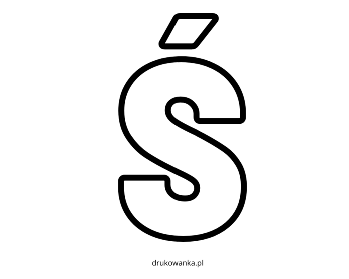 letter S printable coloring book
