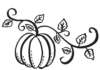 pumpkin leaves coloring book to print