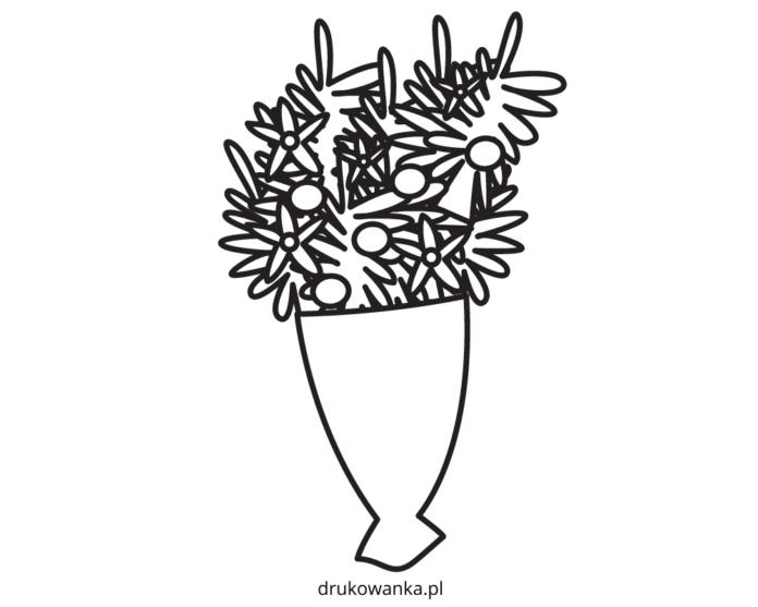leaves in a vase coloring book to print